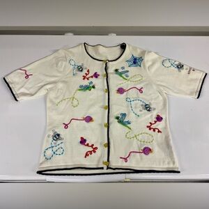 Vintage Marisa Christina beaded sweater